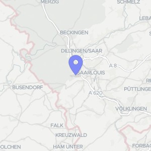 Karte von Schloßbergstraße  14, 66740 Saarlouis, Beaumarais