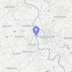Karte von Pestalozzistraße 74, 40549 Düsseldorf, Heerdt