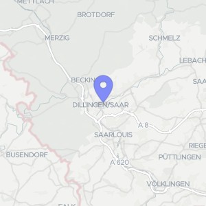 Karte von Margarethenstraße  20, 66763 Dillingen, Pachten