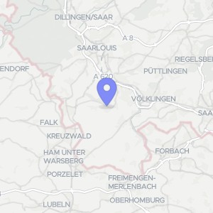 Karte von Hauptstr.  266/266a, 66333 Völklingen, Lauterbach