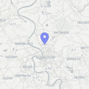 Karte von Ziegelstraße 2, 40468 Düsseldorf, 40468 Düsseldorf, Unterrath