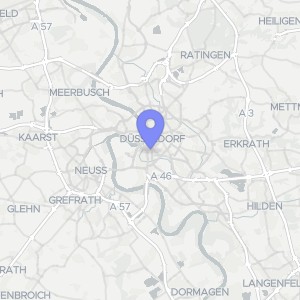 Karte von Herzogstraße 44 und 46, 40215 Düsseldorf, Friedrichstadt