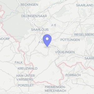 Karte von Glockenstraße  8a, 66787 Wadgassen