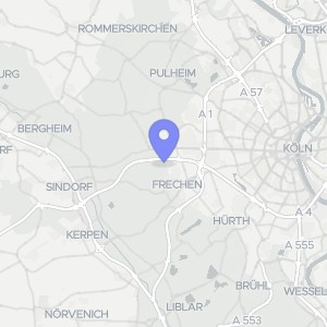 Karte von Ulrichstraße 77, 50226 Frechen, Buschbell