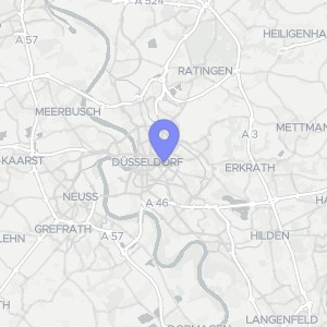 Karte von Volmerswerther Straße 26, Martinstraße 43, 40233 Düsseldorf, Bilk