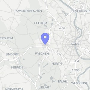 Karte von An der Alten Post 40-46, Freiburger Str. We 13-23, Potsdamer Str. 12, 14, 50858 Köln, Weiden