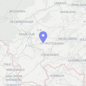 Karte von Birkenstraße  1, 66773 Schwalbach, Derlen