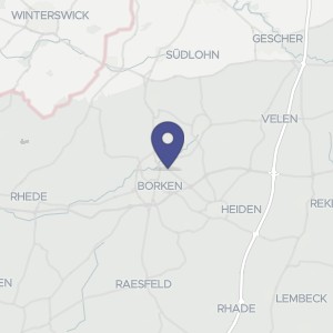 Karte von Matthias-Grünewald-Weg 19a, 46325 Borken