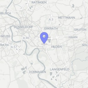 Karte von Dirschauer Weg 10, 40599 Düsseldorf, Hassels