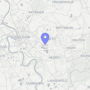 Karte von Sandstraße 34, 40627 Düsseldorf, Unterbach