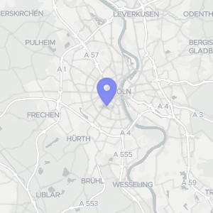 Karte von Rudolf-Amelunxen-Straße 44, 50939 Köln, Sülz