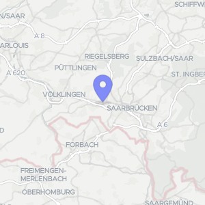 Karte von Bergstraße  15, 66115 Saarbrücken