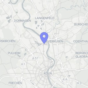 Karte von Unterer Herbstweg 14, 50769 , Merkenich