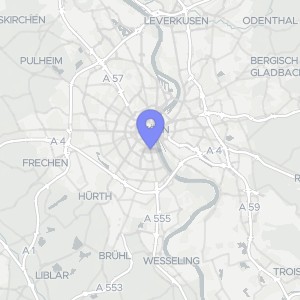 Karte von Merowingerstr. 5, 7, 50677 Köln, Neustadt/Süd