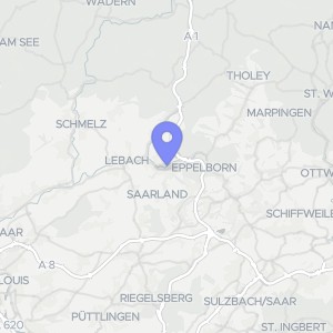 Karte von Niedersaubacher Str.  1, 66822 Lebach