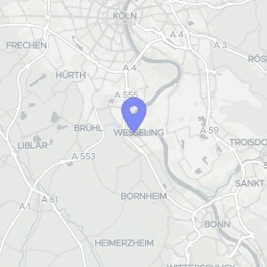Karte von Bahnhofstraße 29, 50389 Wesseling