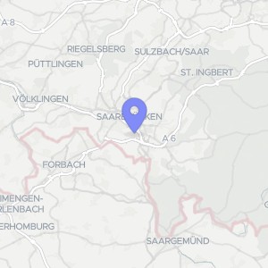 Karte von Julius-Kiefer-Straße 51a, 66119 Saarbrücken