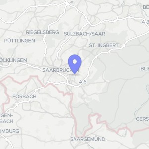 Karte von Mittelstraße  6-8, 66121 Saarbrücken
