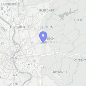 Karte von Mülheimer Straße 127, 51469 Bergisch Gladbach, Gronau