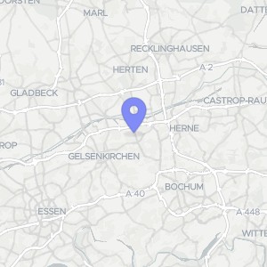 Karte von Hüttenstraße 26, 28, 44649 Herne