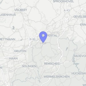 Karte von Am Forsthof 9, 42119 Wuppertal, Elberfeld