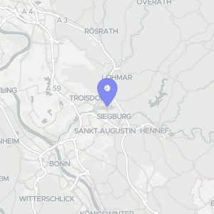 Karte von Augustastraße 21, 53721 Siegburg, Zentrum