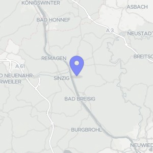Karte von Hauptstraße  124, 53557 Bad Hönningen