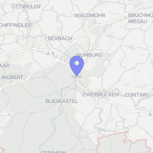 Karte von Bierbacher Straße 106, 66424 Homburg, Wörschweiler