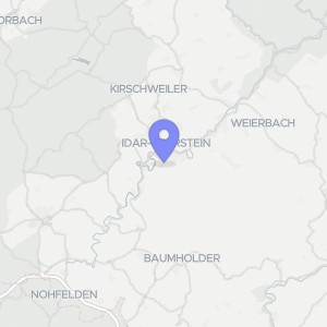 Karte von Grundstück, bebaut mit einem Gartenhaus; lfd. Nr. 2: Grundstück, bebaut mit einem Wohn- und Geschäftshaus: Hasbachstraße  70, 55743 Idar-Oberstein