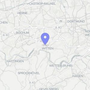 Karte von Jahnstraße 13, 58452 Witten, Mitte