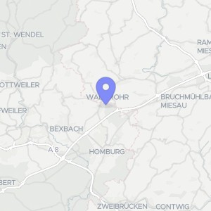 Karte von Bahnhofstr.  162 und 152, 66424 Homburg, Jägersburg