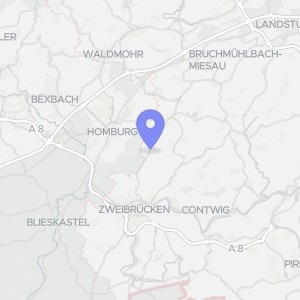Karte von Höhenstraße 14, 66482 Zweibrücken, Mörsbach