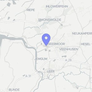 Karte von Stettiner Straße 17, 26802 Moormerland