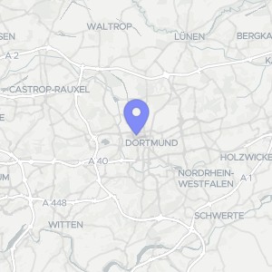 Karte von Gneisenaustraße 44, 46, 44319 Dortmund, Innenstadt-Nord