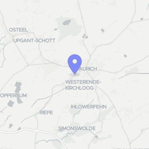 Karte von Bürgermeister-Friesenborg-Str. 5a, 26605 Aurich, Haxtum
