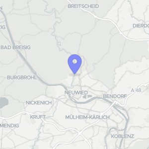 Karte von Am Steg 11, 56567 Neuwied, Niederbieber