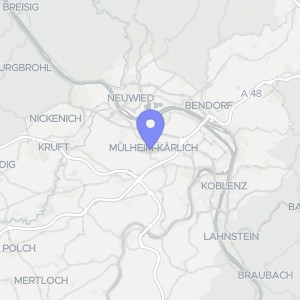 Karte von Bergstraße  13, 56218 Mülheim-Kärlich