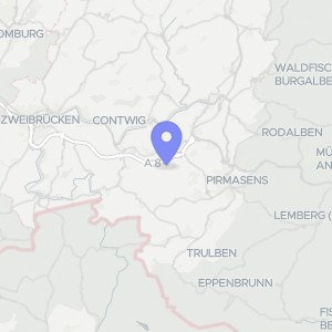 Karte von Hochwaldstraße 92, 66954 Pirmasens, Windsberg