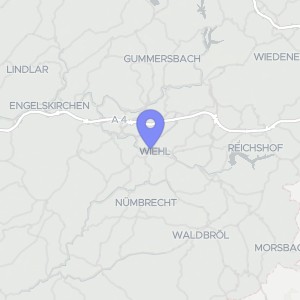 Karte von Hauptstraße 50, 51674 Wiehl, Zentrum