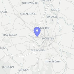Karte von Ahausweg 15, 48161 Münster, Gievenbeck