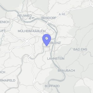 Karte von Stralsunder Straße 9, 56075 Koblenz, Karthause