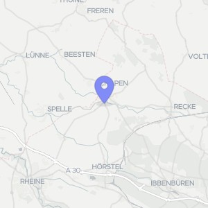 Karte von Bernhard-Otte-Straße 14, 48496 Hopsten