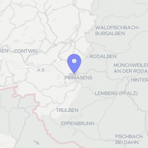 Karte von Zweibrücker Straße  14, 66953 Pirmasens