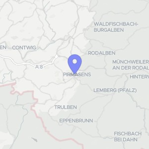 Karte von Synagogenstraße  1, 09953 Pirmasens