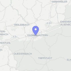 Karte von Rosenstraße  48a, 67655 Kaiserslautern