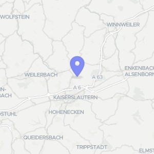 Karte von Erlenbacher Straße 136, 67659 Kaiserslautern, Erlenbach
