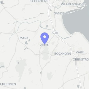 Karte von Südenburg  12, 26340 Zetel