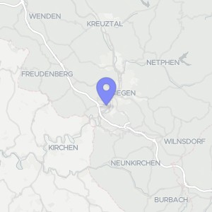 Karte von Bergmannsweg 20, 57080 Siegen