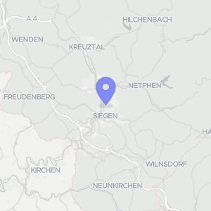 Karte von Edith-Langner-Straße 55, 57076 Siegen, Weidenau