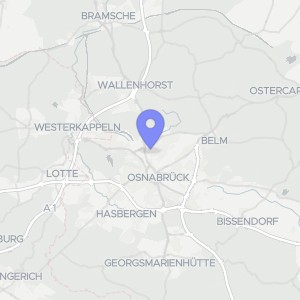 Karte von Erzberger Straße 1, 49088 Osnabrück
